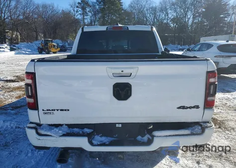 2021 Ram 1500 Limited из США, поврежденный, VIN 1C6SRFHT0MN816982